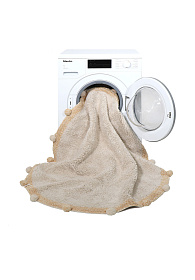 Ковер с помпонами медовый 120D