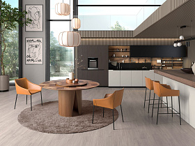 Барный стул 4145/CS931A коричневый из экокожи