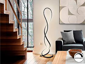 Evania Торшер черный матовый