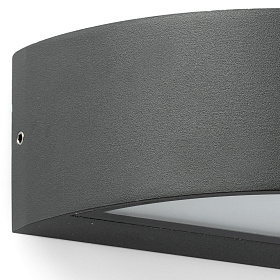 Уличное бра Oval черное