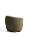 Поворотное кресло Odenia из оливково-зеленого микробукле
