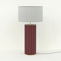 Настольная лампа Onica золотой металл / керамика Granate + белый абажур 801011/41