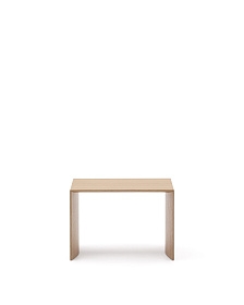 Litto Приставной столик из шпона дуба натурального цвета 55 x 40 см
