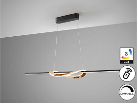 Enora Подвесной светильник черный/золотой