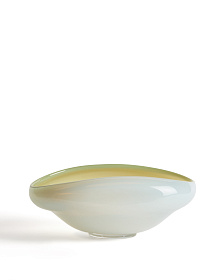 Ваза Nodila из белого стекла, 30 x 21 см