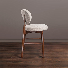 Полубарный стул Clemente ткань Loop 19, итальянский орех