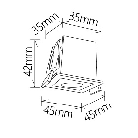 9127 Встраиваемый светильник BLAU