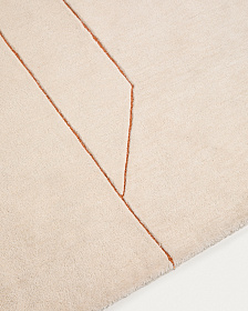 Ковер Delide из синтетического волокна цвета экрю 200 x 300 см