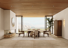 Обеденный стол Utopia Sycamore/Bronzed Brushed Brass