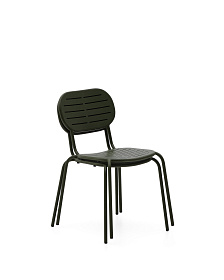 Уличный стул Brai из зеленой оцинкованной стали