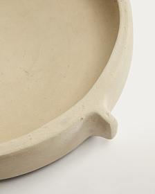 Кухонный поднос Mireni из папье-маше бежевый Ø 22,5 см