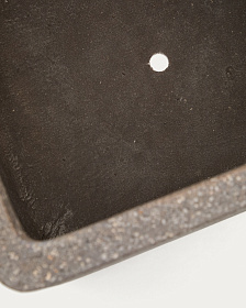 Набор из 2 кашпо Minoa коричневого цвета из песчаника 44 x 44 см