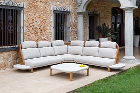 Уличный угловой диван со столиком Delfos