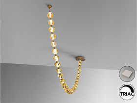 Люстра Zaria II 29L- бронзовый/золотой DIM