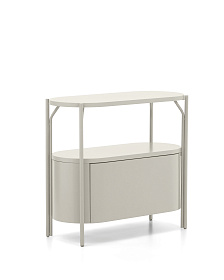 Тумба для ванной Arely из белой стали и белого лака