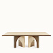 Обеденный стол Utopia Sycamore/Bronzed Brushed Brass