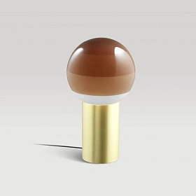 Настольный светильник Dipping Light кремовый-матовая латунь