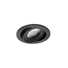 KIVI Встраиваемый светильник ORIENTABLE черный 7W 3000K 36° IP44