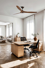 Коричневый потолочный вентилятор Mopea