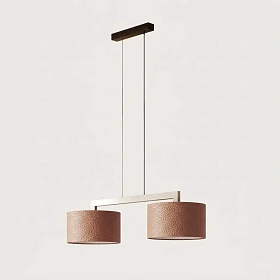 Подвесной светильник Rems 2L светло-коричневая кожа