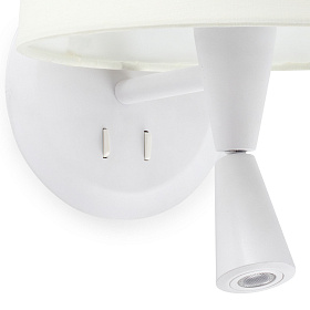 Бра с ридером Gonga белое