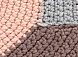 Ковер Crochet Mono розовый