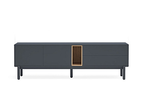 Тумба по ТВ Corvo 2D2Dr антрацит