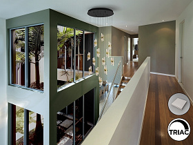 Люстра Iliada 13L черный/золотой D70