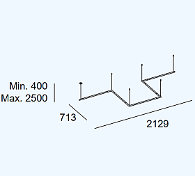 Подвес Tubs Modular Pendant Configuration Lineal x 5 00-A059-05-M1