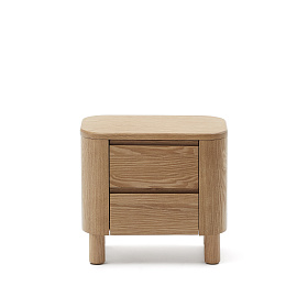 Прикроватная тумбочка Salaya из ясеневой фанеры 55 см x 50 см