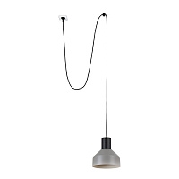 Серый подвесной светильник Kombo Ø20 с вилкой