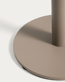 Уличный столик Asinara из бежевого алюминия, диаметр 40 см