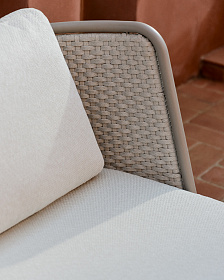 Уличное кресло Sedalis из алюминия и серо-коричневой веревки