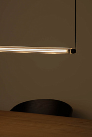 Подвесной светильник LUMINA 1200 1L COLGANTE HORIZ черный LED 24W 2200K