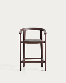 Уличный полубарный стул Erice из алюминия и веревки коричневого цвета, 75 см