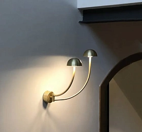 Настенный светильник Champignon латунь