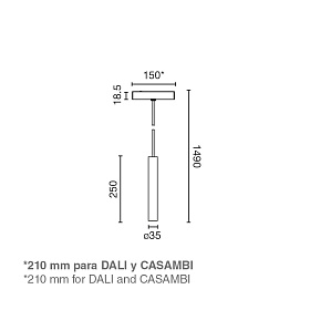 Трековый светильник NESO SLIM TOP 3000K 20 GRADOS черный