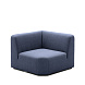 Угловой модульный диван Neom синего цвета 75 см
