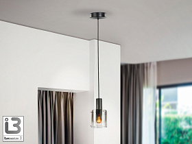 Venize Подвесной светильник 1L черный/дычатый