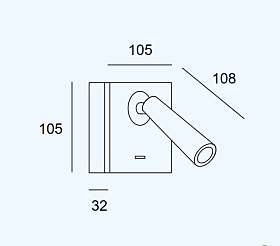 Бра Gamma Mix&Match Round белое 05-6421-14-14