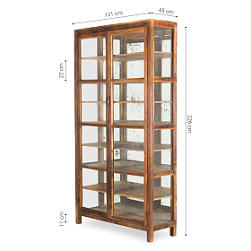 Витрина Galya в натуральном цвете