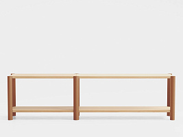 Стеллаж Bona 120 cm 2S + extension 80 cm 2S терракотовый