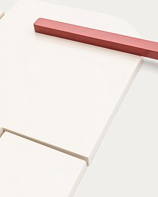 Настенная панель Danei бело-красная 50 x 30 см