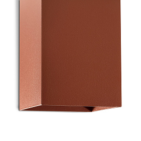 LUNE Терракотовый квадратный настенный светильник