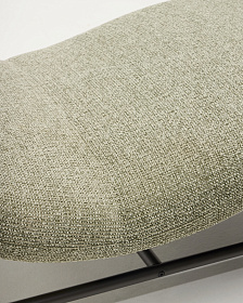 Кушетка Osla из зеленого шенилла с ножками из матовой нержавеющей стали, 175 см