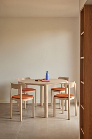 Стул Nara натуральный/терракотовый PU