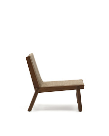 Кресло Itani из массива акации и искусственного ротанга