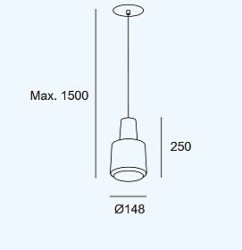 Подвесной светильник Khoi Recessed 00-A016-14-37