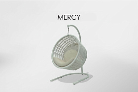 Подвесное кресло Mercy OFF WHITE с основанием 2900