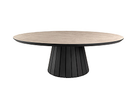 Koria Приставной столик цвет каменный/черный